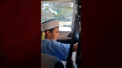 Hafız olan çocuğun sevinci sosyal medyayı salladı: Kornalı kutlama akımı başlattı!