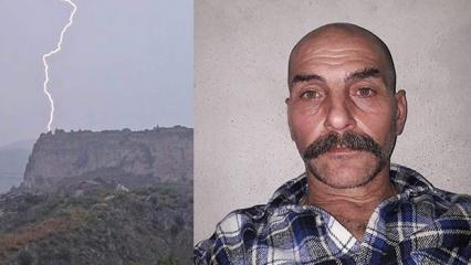 Hayvan otlatırken feci ölüm! Üzerine yıldırım düştü