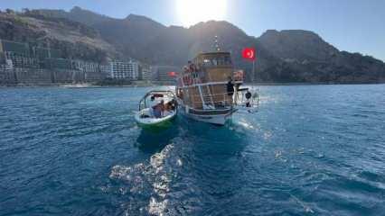 Marmaris'te jet ski ve tur teknesi çarpıştı