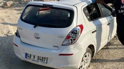 Şarampole devrilen otomobilin sürücüsü öldü