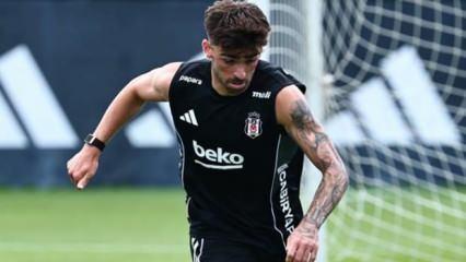 Beşiktaş'ın yeni transferi Jota Silva, ilk antrenmanına çıktı