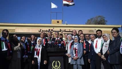 Cumhur İttifakı heyeti, Filistinliler için Refah Sınır Kapısı'nda