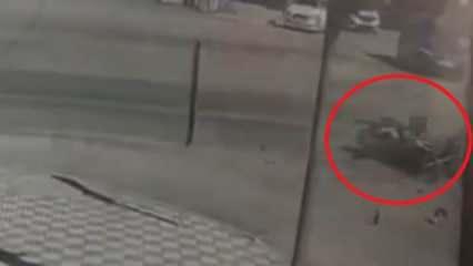İhbara giderken kaza yapan motosikletteki trafik polisi ağır yaralandı