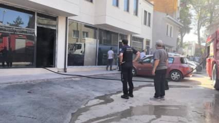 İnegöl’de depo yangını