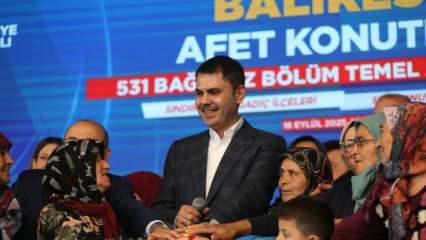 Bakan Kurum: Evlerimizi 1 yıl içerisinde teslim edeceğiz!