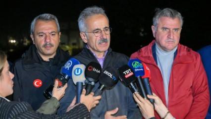 Bakan Uraloğlu sel sularının vurduğu Rize'de! Vatandaşlara kritik uyarı