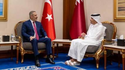 Dışişleri Bakanı Fidan, Katar Başbakanı Al-Thani ile görüştü