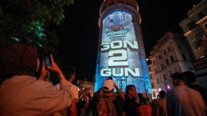 Galata Kulesi TEKNOFEST’in Işığıyla Parladı