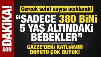Gerçek şehit sayısı açıklandı! Sadece 380 bini 5 yaş altı! 
