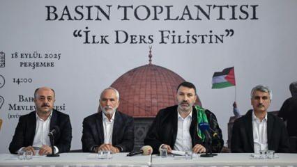  STK’lardan ortak çağrı: "İlk ders Filistin Olsun!"