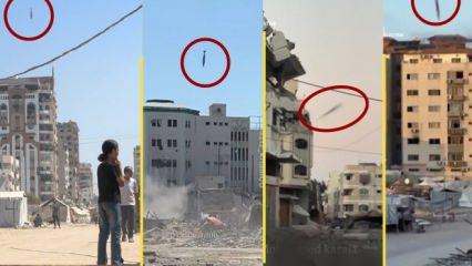 İsrail Gazze'de onlarca binayı yerle bir etti! Gökten bir tonluk bombalar yağdı