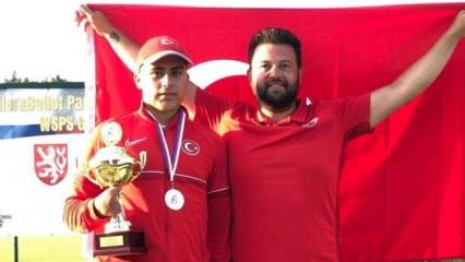 Milli sporcu Muaz Erdem Madran, atıcılıkta dünya şampiyonu olarak tarihe geçti! 