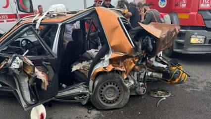 Otomobiller çarpıştı; iş insanı ve eşi öldü, 4 yaralı!