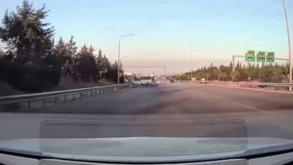 Trafik canavarı ters yönden geldi, kazalara neden oldu