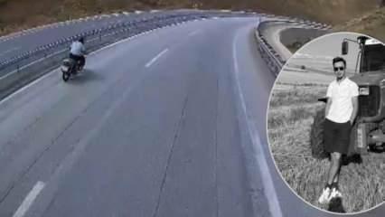 Yeni aldığı motosikletle ölüme gitti! Kaza anı ortaya çıktı