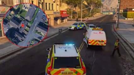 Sanal kovalamaca gerçeğe dönüştü: GTA oyununda polisten kaçarken evine araç girdi!