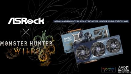 ASRock ve Capcom iş birliğiyle MONSTER HUNTER WILDS'li RX 9070XT ekran kartı geliyor