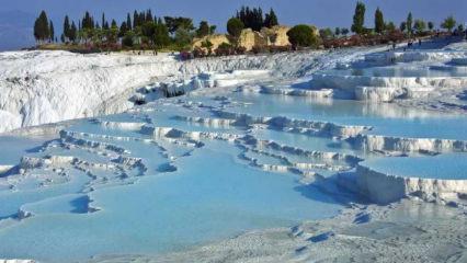 Beyaz cennet Pamukkale tehlikede! Kararmaması için tek çözüm bu