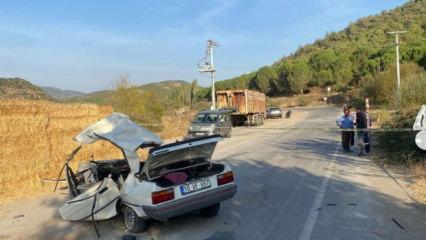 Bigadi&ccedil;'te trafik kazası; 1 &ouml;l&uuml;