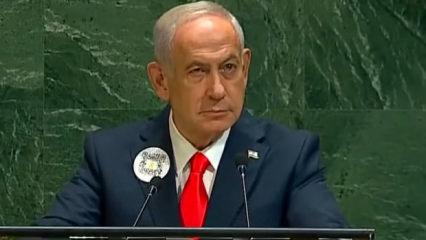 Binyamin Netanyahu'nun yakasındaki QR kodun şifresi!