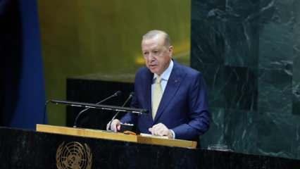 Erdoğan'dan BM'de tarihi Filistin açıklaması! Tüm dünyaya seslendi