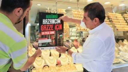 Esenlerli esnaf ve vatandaşlardan Gazze dayanışması