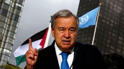 Guterres'ten BM'de tarihi açıklama: Filistinliler için devlet kurmak bir hak