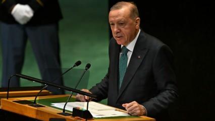 Son Dakika: Cumhurbaşkanı Erdoğan'dan BM'de tarihi konuşma: Gazze'de insanlık ölüyor!