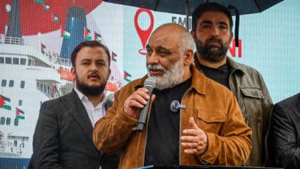 Eminönü’nde Gazze için özgürlük nöbeti