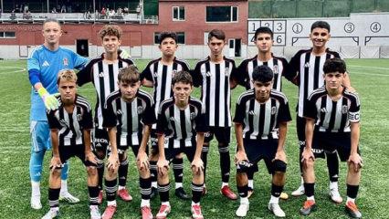 Beşiktaş'ın gen&ccedil;lerinden tarihi fark! Gol olup yağdılar