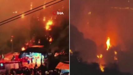 Çin'de korku dolu anlar: Gökten ateş topları yağdı!