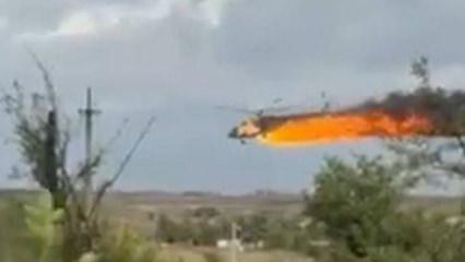 Drone, savaş helikopterine karşı! Rusya-Ukrayna savaşında çarpıcı anlar!