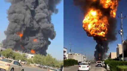 Erbil’de benzin istasyonunda yangın ve patlama: 7 yaralı