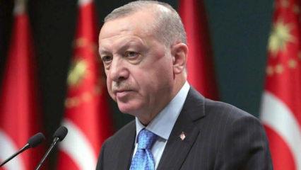Erdoğan'dan şehit ailelerine başsağlığı mesajı