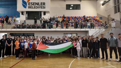 Esenlerli sporculardan Gazze'ye destek