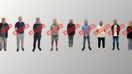 Kırmızı bültenle aranan 9 kişi yakalanarak Türkiye'ye getirildi