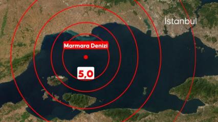 Son Dakika: Marmara Denizi'nde 5 büyüklüğünde deprem! İstanbul Valiliği'nden ilk açıklama