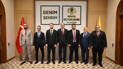 Suriye'den Konya&rsquo;ya gelen heyet Başkan Altay'ı ziyaret etti