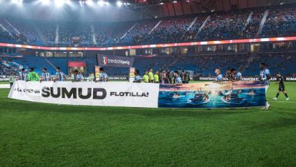 Trabzonsporlu futbolculardan Sumud Filosu'na destek