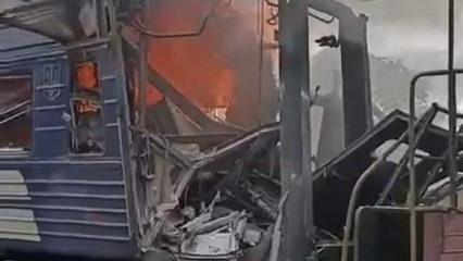 Ukrayna'da tren istasyonuna saldırı: 30 yaralı
