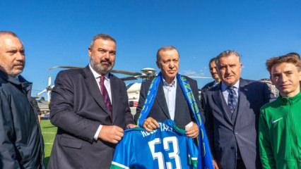 Cumhurbaşkanı Erdoğan'dan Süper Lig ekibine ziyaret