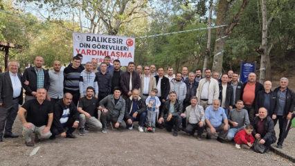 Balıkesir Din Görevlileri Yardımlaşma Derneği piknikte 