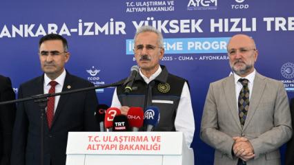 Bakan Uraloğlu açıkladı: Seyahat süresi 1 saat 40 dakikaya düşecek