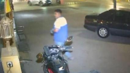 Adana’da pastaneye pimi çekilmemiş el bombası attığı anların videosu