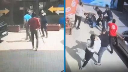 Akaryakıt istasyonuna bıçak ve demir sopalarla saldırı!