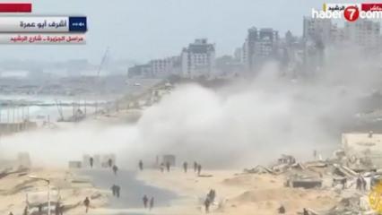 Ateşkes imzalanmıştı... Gazze canlı yayında böyle bombalandı! 