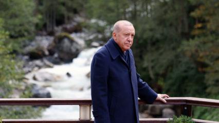 Cumhurbaşkanı Erdoğan Ayder Yaylası'nı ziyaret etti