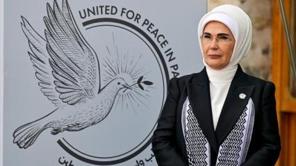 Emine Erdoğan, katıldığı programlarda Filistin'de yaşanan zulme dikkati çekti