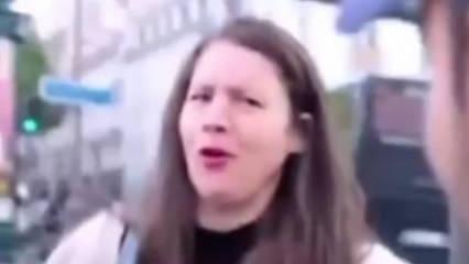 Gazze’yi savunan genç kadını çileden çıktı: Amerika’yı da gerçek sahiplerine verelim!