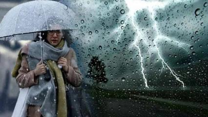 Meteoroloji'den uyarı! Sıcaklıklar düşecek, kuvvetli yağış vuracak